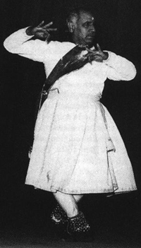 Sunder Prasadji, courtesy of Sunil Kothari's 1989 book Kathak, Indian Classical Dance Art, page 53